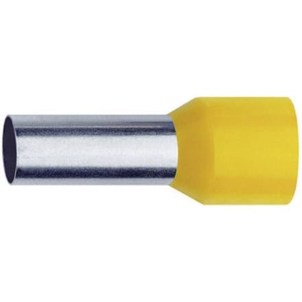 Klauke 47518 Adereindhulzen 6 mm² Deels geïsoleerd Geel 100 stuk(s)
