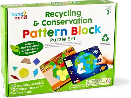 Pattern Blocks - Recycelen & Duurzaamheid puzzel set