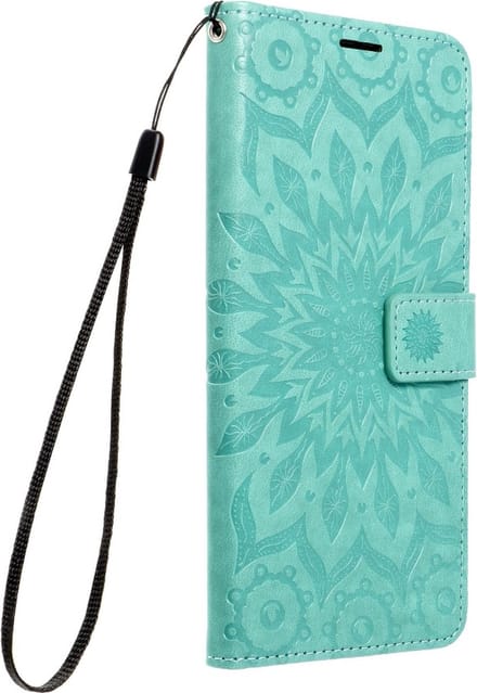 Forcell MEZZO Book case Geschikt voor IPHONE 13 PRO MAX mandala groen