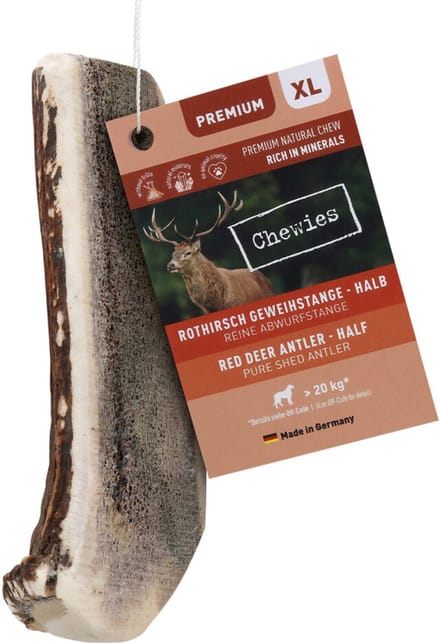 Chewies Edelherten Gewei Stang XL Half - 200 gr