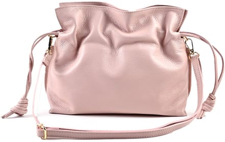 Giuliano lederen schoudertas Anisa - Made in Italy - Pink