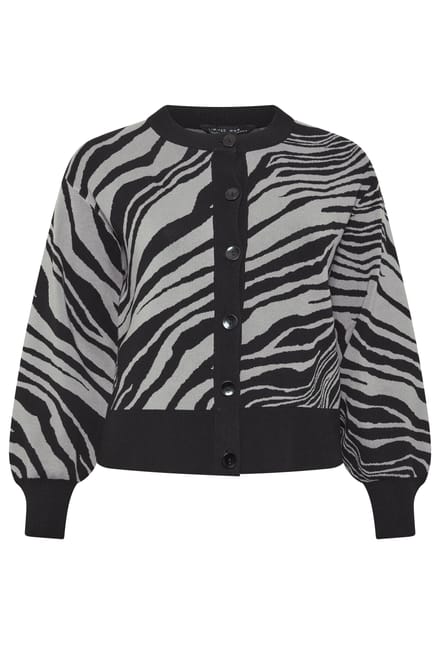 Limited Collection Yours Grijs Vest Met Zebraprintsize 46-48