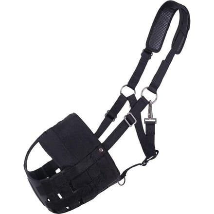 QHP - Graasmasker met Neusgaten - Zwart - Shet