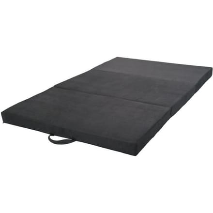Matelas matelas pliable invité 200x120x10 cm gris
