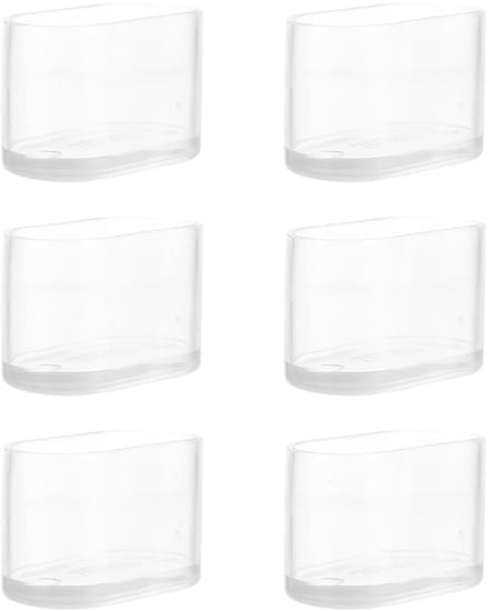 Dailygoods- Stoelvoetbeschermers Siliconen - Ovale Meubelvoetdoppen
