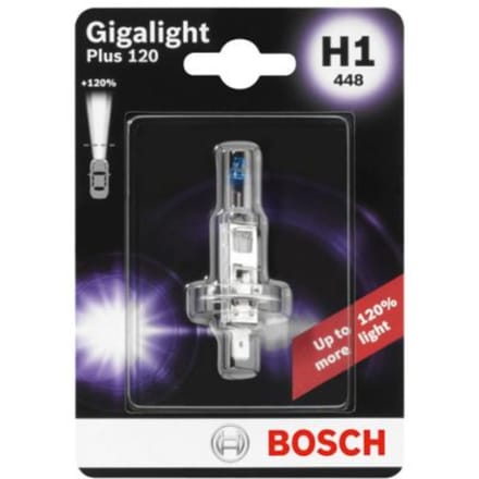 Lamp Halogeen BOSCH H1 Gigalight Plus 120% 12V, 55W
