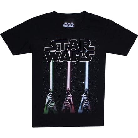 Star Wars Jongens Lightsaber T-shirt (Zwart)