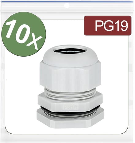 Quadrios 24CA396 Wartel Polyamide Grijs 10 stuk(s)