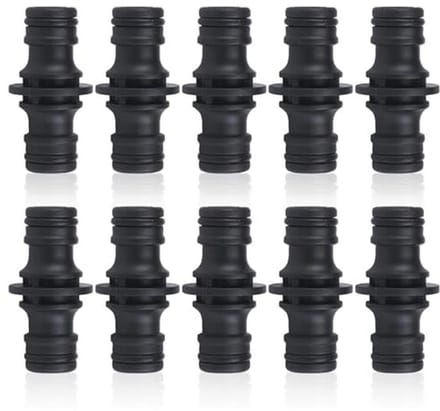 Tuinslangverbindingen 1/2 inch - 10 Stuks Zwart