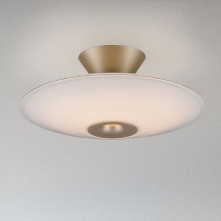 Paul Neuhaus LED plafondlamp Elipsa, wit/brons, Ø 35 cm