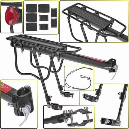 Keltin Aluminium fietsdrager achter - lichtgewicht en stevig - max. draagvermogen 50 kg