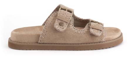 Warmbat Bendigo Suede Dames Sandalen - Stone