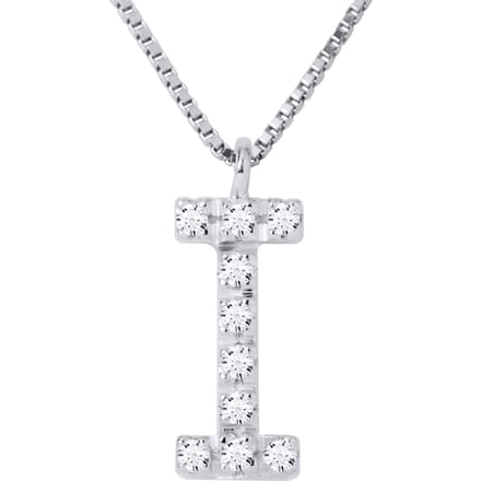 Collar ABC Diamonds 0,05 Cts BRIEF "I" 18K wit