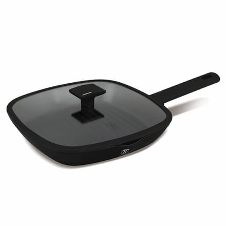 Berlinger Haus 8184 - Grillpan met deksel - 28 cm - Matt black Collection