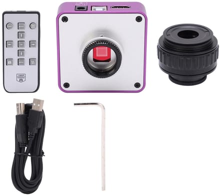 Allecto - Microscoop Camera - 51MP Beeldresolutie - High-definition Videorecorder - C-Mount - Geschikt voor Trinoculaire Stereo Microscoop - Alumin...