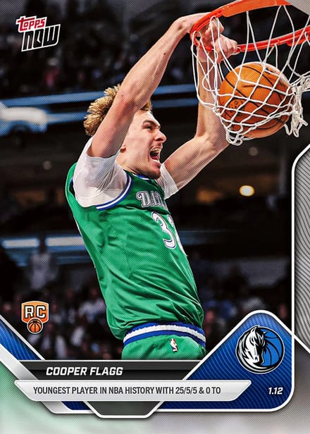 Topps Trading Card Cooper Flagg 2025 26 NBA Topps NOW