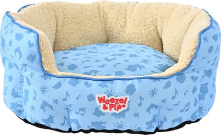 Woezel & Pip slaapmand rond blauw 60cm