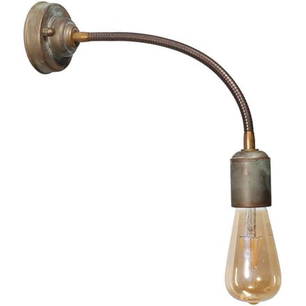 Moretti Luce Wandlamp Allen, brons antiek, 1-lamp
