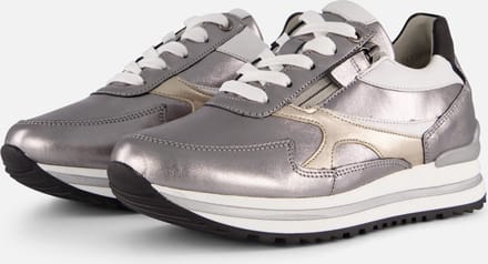 Gabor Sneakers zilver Leer - Dames