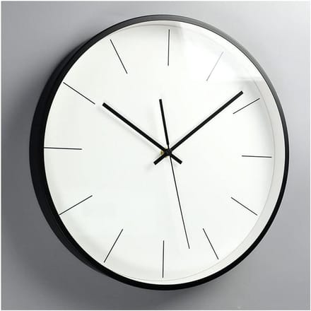Moderne Wandklok - Stille Klok - Woonkamer Decoratie - Stille Beweging - 30 cm Diameter - A