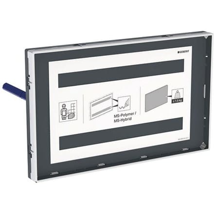 Geberit cover plate Sigma, flush, with visible frame 115.697.00.1