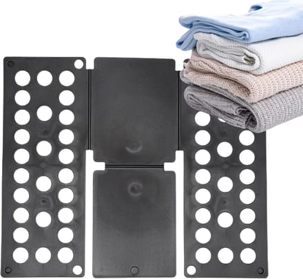 Vouwplank Kleding - Was Hulp - Ordelijk Vouwen - Verstelbaar Ontwerp - 40 x 48 cm - Zwart