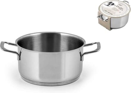 Ronde Kookpan met 2 Handvatten Vaatwasmachinebestendig Inox