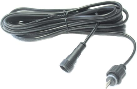 Verlengkabel - Stroomkabel - Buitenverlichting - Spatwaterdicht - 3 meter - Zwart