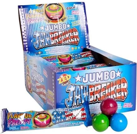 Zed Candy Jawbreaker Jumbo American 4-pack - 20 stuks