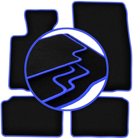 CARLUX-BLUE automatten voor: Mini Countryman R60 hatchback (2010-2017)