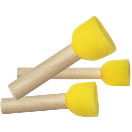 VBS Schilderspons "Stippel penseel", set van 3, Ø 10, 20, 30 cm
