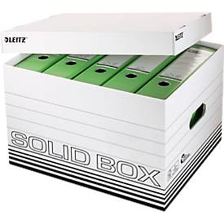 Opbergdozen Solid Box - L 6119 - FSC gerecycled karton - B 346 x D 450 x H 305 mm - wit - 10 stuks