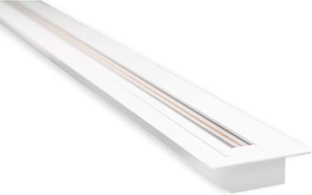 Spanningsrail - 1 Fase - Inbouw - Aluminium - Glans Wit - 1m