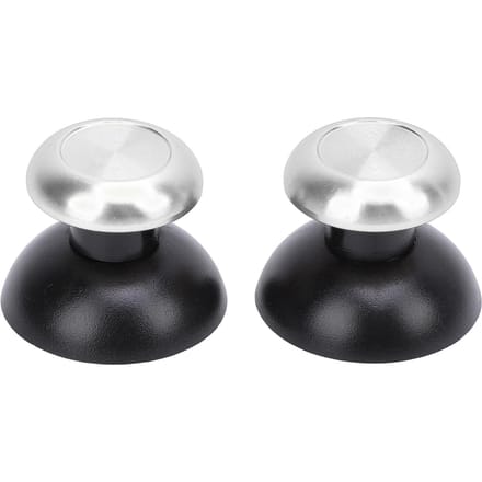 6 Stuks Metalen Thumbsticks 2 Standaard 2 Lage Koepel 2 Hoge Koepel Aluminiumlegering Thumbstick Vervanging voor Edge Controller zilver