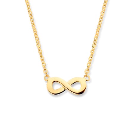 14K geelgoud collier infinity 41,5 - 44,5 cm 4020957