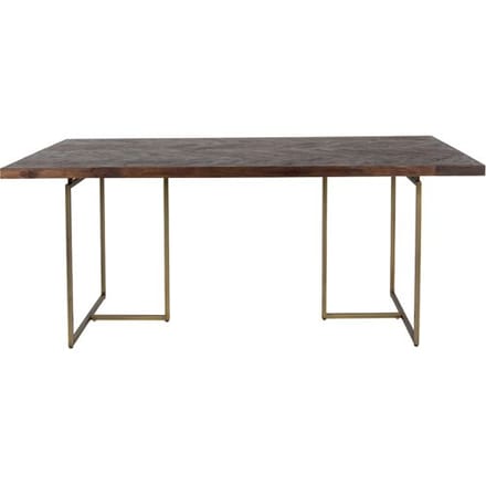 Visgraat eettafel donker hout 180 x 90 cm 180x90cm Dutchbone Class