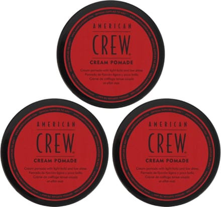 American Crew Cream Pomade - Light Hold 3x