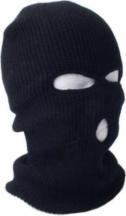 Balaclava - Bivakmuts - Volwassenen - Unisex - One size - Black - Zwart - Driegaats