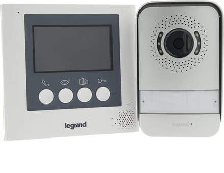 Legrand 360° videofoon systeem - grijs - 4,3" kleurenscherm