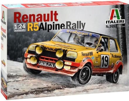 Italeri Modelbouwpakket Auto - 3652 Renault R5 Alpine Rally Plastic - 1:24 - Modelbouw