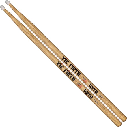 Vic Firth 7ATN Terra drumstokken hickory met nylon tip