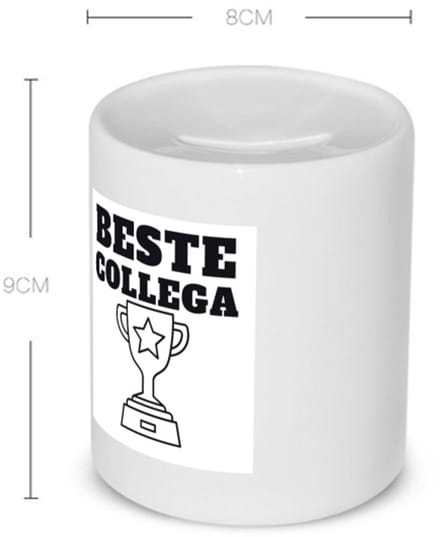 Akyol - beste collega Spaarpot - Beste collega - teamgenoot - cadeau - 350 ML inhoud
