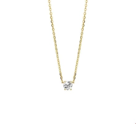 Geelgouden Collier zirkonia 0 4016260