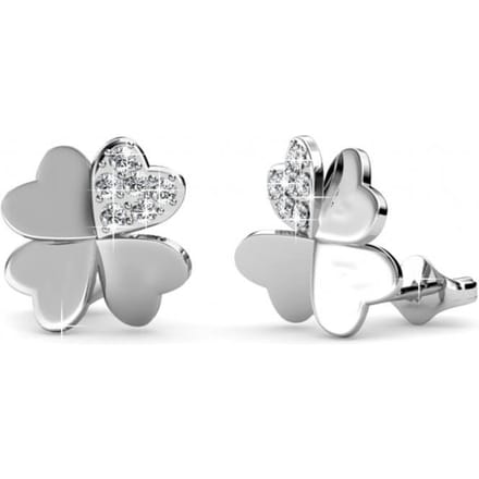 Lucky Clover oorbellen - Oostenrijks kristal