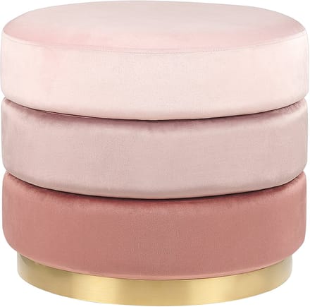 LOUIN - Poef - Roze - Fluweel