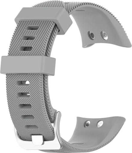 Siliconen bandje - geschikt voor Garmin Forerunner 45 / Forerunner 45S - grijs