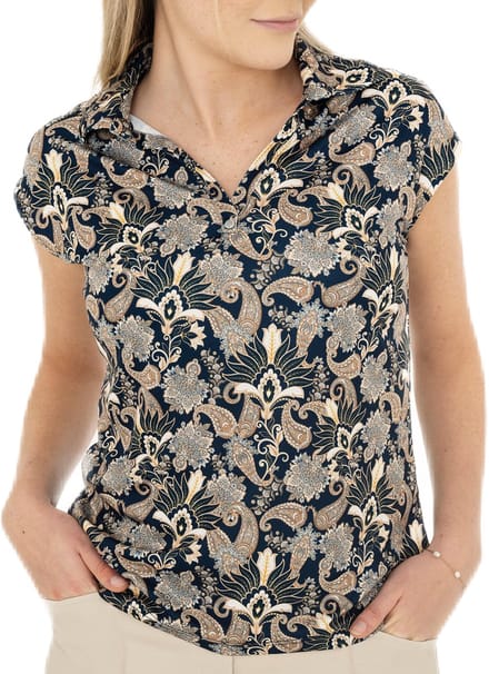 Func Factory dames Top Alice dark paisley maat 36