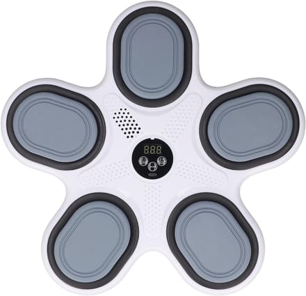 Muziek Boksapparaat - Interactief Bokstarget - Thuis Fitness - Real-time Reactietraining - 39 x 38 x 6 cm - Wit