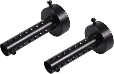 2 stuks universele motorfiets uitlaat demper 60 mm DB Killer demper afneembaar zwart - Geluiddemper achterdemper