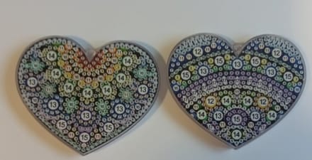 diamond painting - kerstboomversiering - sleutelhanger - doolhof/labyrinth maze game ( 2 stuks ) 303